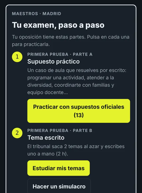 Captura del plan de estudio